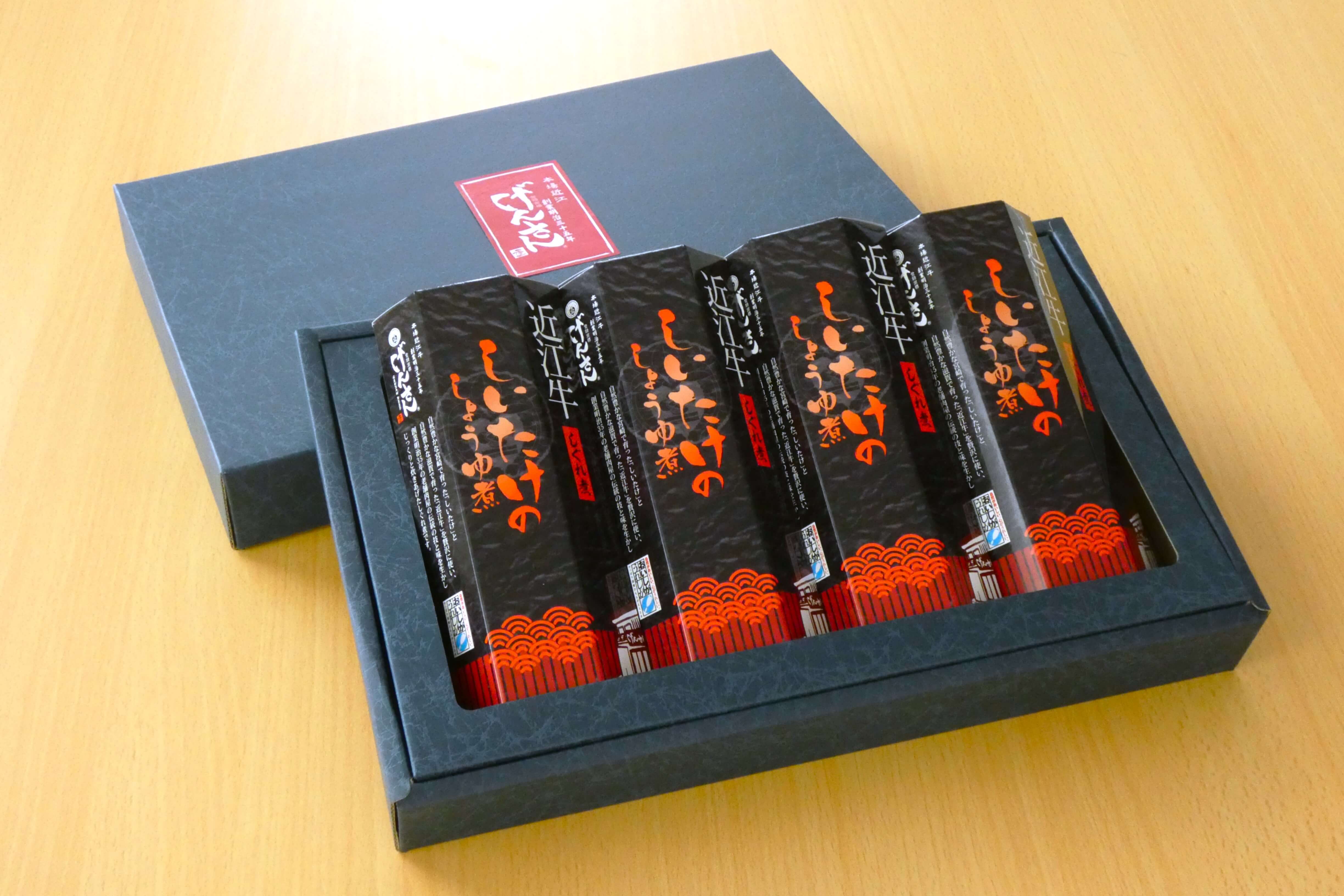 近江牛しぐれ煮（しいたけ4個）ギフトセット