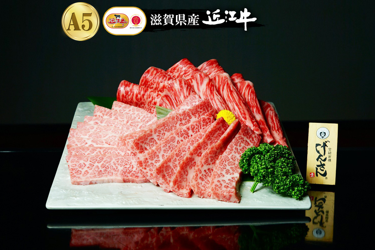 【0329近江肉の日キャンペーン！送料込み大特価！】滋賀県産近江牛 焼肉用 霜降ロース・赤身食べ比べセット 400g