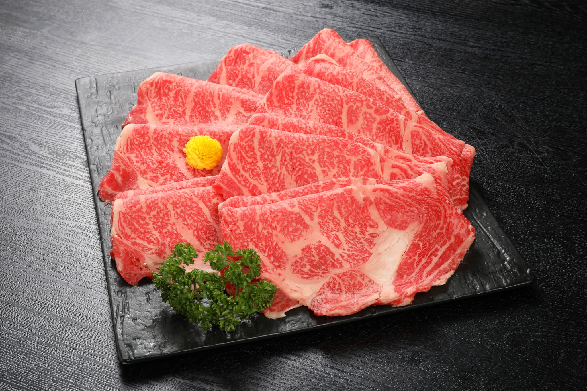 【肉の日キャンペーン！送料込みの大特価！】国産げんさん牛霜降リブロースすき焼用 200g×3　計600g