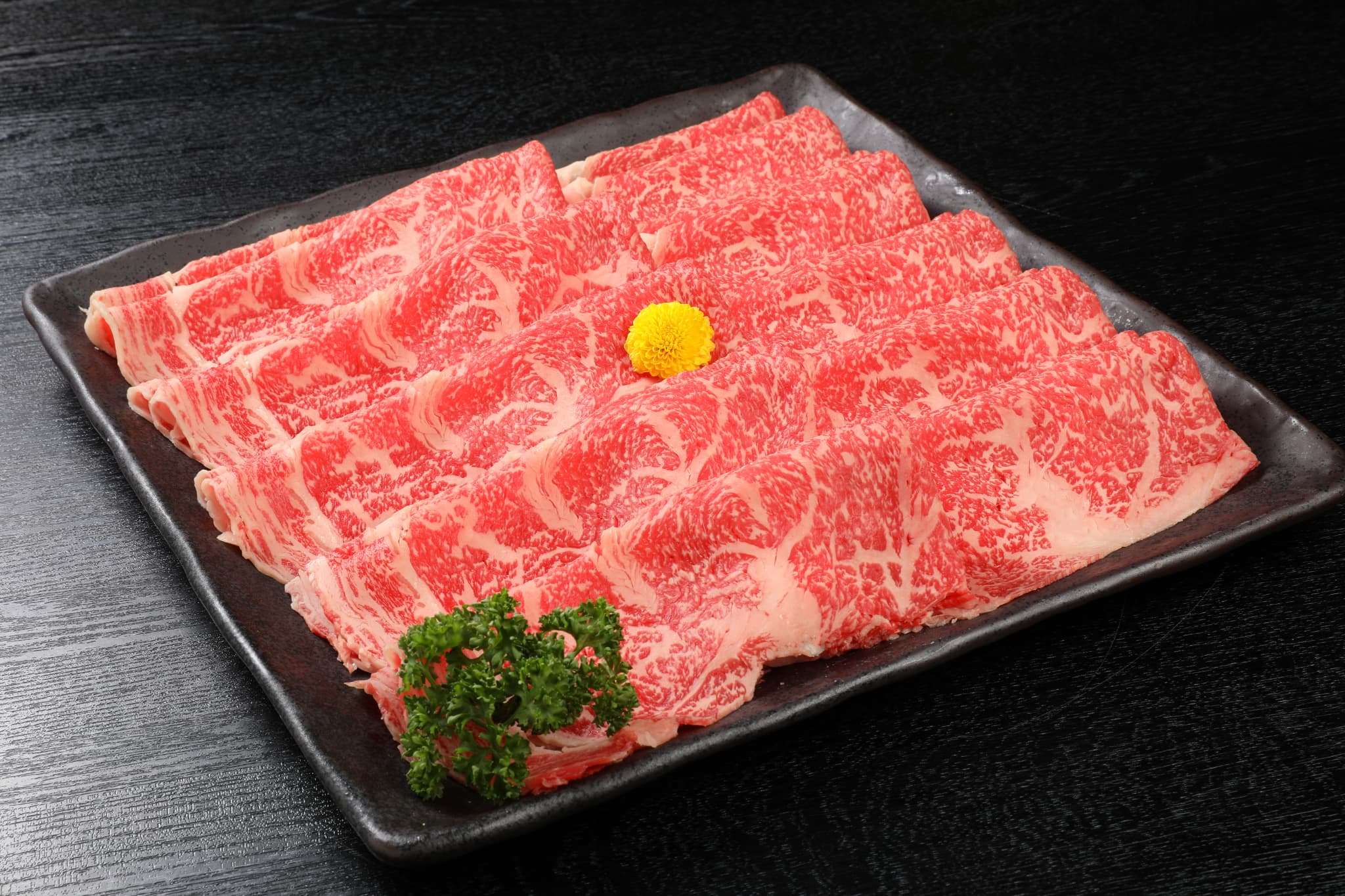 【特別価格ゲリラ販売会】国産げんさん牛 霜降ロース すき焼き用 500g