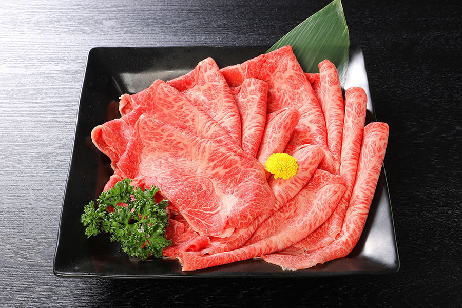 【特別価格ゲリラ販売会】国産げんさん牛 霜降赤身 すき焼き・しゃぶしゃぶ用 1.0kg