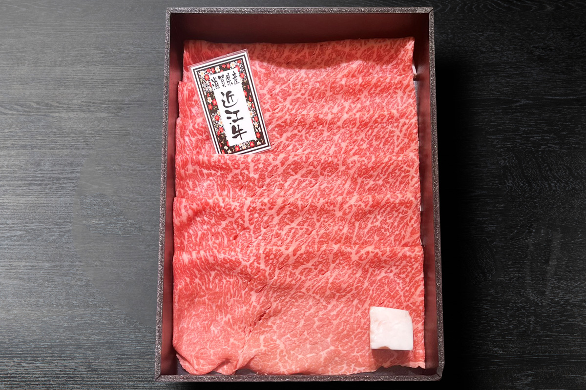 【げんさん父の日企画】滋賀県産近江牛モモ・カタ すき焼・しゃぶしゃぶ用350g