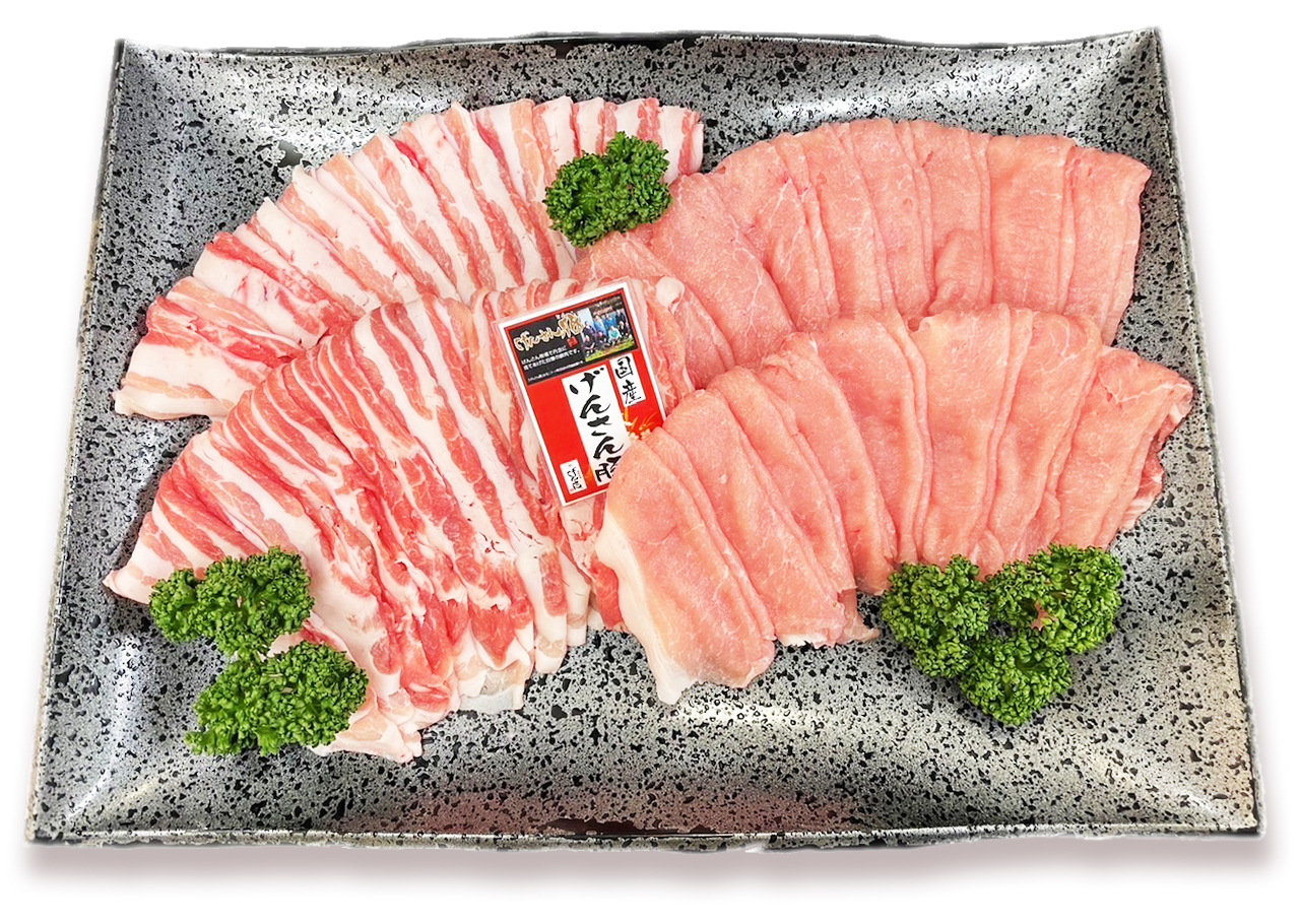 【お中元・夏ギフト】冷しゃぶ用セット(豚ロース・豚バラ)1.0kg