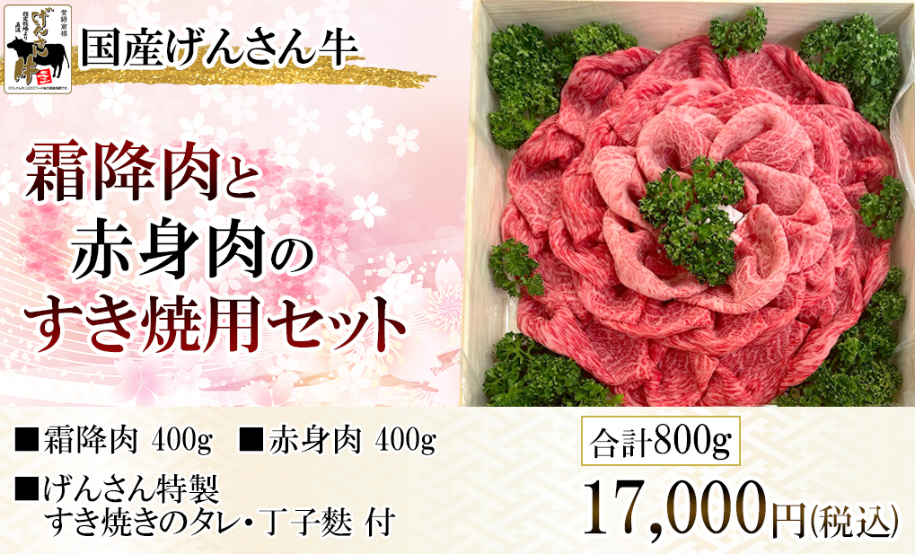 げんさん牛霜降赤身花盛