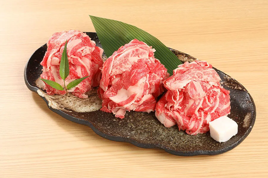 肉のげんさんで販売している牛肉切落し